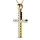 2 - Aja Lab Grown Diamond Cross Pendant 