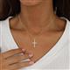 3 - Aja Lab Grown Diamond Cross Pendant 