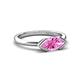 5 - Shireen 1.37 ct Marquise Shape Created Pink Sapphire (10 x 5 mm) Women V Prong Solitaire Engagement Ring 