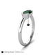 6 - Shireen 0.85 ct Marquise Shape Created Emerald (10 x 5 mm) Women V Prong Solitaire Engagement Ring 