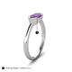 6 - Shireen 0.89 ct Marquise Shape Amethyst (10 x 5 mm) Women V Prong Solitaire Engagement Ring 