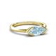 5 - Shireen 0.95 ct Marquise Shape Aquamarine (10 x 5 mm) Women V Prong Solitaire Engagement Ring 