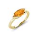 4 - Shireen 0.91 ct Marquise Shape Citrine (10 x 5 mm) Women V Prong Solitaire Engagement Ring 