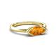 5 - Shireen 0.91 ct Marquise Shape Citrine (10 x 5 mm) Women V Prong Solitaire Engagement Ring 
