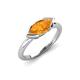 4 - Shireen 0.91 ct Marquise Shape Citrine (10 x 5 mm) Women V Prong Solitaire Engagement Ring 
