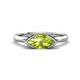 1 - Shireen 1.12 ct Marquise Shape Peridot (10 x 5 mm) Women V Prong Solitaire Engagement Ring 