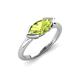 4 - Shireen 1.12 ct Marquise Shape Peridot (10 x 5 mm) Women V Prong Solitaire Engagement Ring 