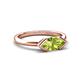 5 - Shireen 1.12 ct Marquise Shape Peridot (10 x 5 mm) Women V Prong Solitaire Engagement Ring 