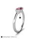 6 - Shireen 1.07 ct Marquise Shape Pink Tourmaline (10 x 5 mm) Women V Prong Solitaire Engagement Ring 