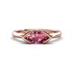 1 - Shireen 1.07 ct Marquise Shape Pink Tourmaline (10 x 5 mm) Women V Prong Solitaire Engagement Ring 