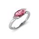 4 - Shireen 1.07 ct Marquise Shape Pink Tourmaline (10 x 5 mm) Women V Prong Solitaire Engagement Ring 