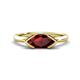 1 - Shireen 1.31 ct Marquise Shape Red Garnet (10 x 5 mm) Women V Prong Solitaire Engagement Ring 