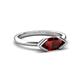 5 - Shireen 1.31 ct Marquise Shape Red Garnet (10 x 5 mm) Women V Prong Solitaire Engagement Ring 
