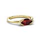 5 - Shireen 1.31 ct Marquise Shape Red Garnet (10 x 5 mm) Women V Prong Solitaire Engagement Ring 