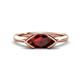 1 - Shireen 1.31 ct Marquise Shape Red Garnet (10 x 5 mm) Women V Prong Solitaire Engagement Ring 