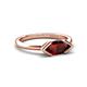 5 - Shireen 1.31 ct Marquise Shape Red Garnet (10 x 5 mm) Women V Prong Solitaire Engagement Ring 