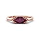 1 - Shireen 1.24 ct Marquise Shape Rhodolite Garnet (10 x 5 mm) Women V Prong Solitaire Engagement Ring 