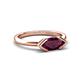 5 - Shireen 1.24 ct Marquise Shape Rhodolite Garnet (10 x 5 mm) Women V Prong Solitaire Engagement Ring 