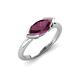 4 - Shireen 1.24 ct Marquise Shape Rhodolite Garnet (10 x 5 mm) Women V Prong Solitaire Engagement Ring 