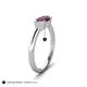 6 - Shireen 1.24 ct Marquise Shape Rhodolite Garnet (10 x 5 mm) Women V Prong Solitaire Engagement Ring 
