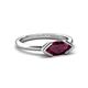 5 - Shireen 1.24 ct Marquise Shape Rhodolite Garnet (10 x 5 mm) Women V Prong Solitaire Engagement Ring 