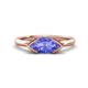 1 - Shireen 1.15 ct Marquise Shape Tanzanite (10 x 5 mm) Women V Prong Solitaire Engagement Ring 