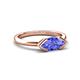 5 - Shireen 1.15 ct Marquise Shape Tanzanite (10 x 5 mm) Women V Prong Solitaire Engagement Ring 