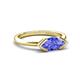 5 - Shireen 1.15 ct Marquise Shape Tanzanite (10 x 5 mm) Women V Prong Solitaire Engagement Ring 