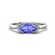 1 - Shireen 1.15 ct Marquise Shape Tanzanite (10 x 5 mm) Women V Prong Solitaire Engagement Ring 