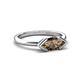 5 - Shireen 1.08 ct Marquise Shape Smoky Quartz (10 x 5 mm) Women V Prong Solitaire Engagement Ring 