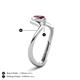 7 - Oceara 1.65 ct Pear Shape Ruby Women Wave Solitaire Engagement Ring 
