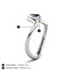 7 - Oceara 0.68 ct Pear Shape Iolite Women Wave Solitaire Engagement Ring 