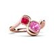 3 - Nerida 1.57 ctw Cushion Shape Created Pink Sapphire & Princess Shape Created Ruby Women Toi Et Moi Wave Engagement Ring 