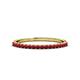 1 - Iskra 0.28 ctw Ruby Round (1.50 mm) 18 Stone Wedding Band 