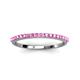 3 - Iskra 0.28 ctw Pink Sapphire Round (1.50 mm) 18 Stone Wedding Band 