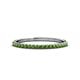 1 - Iskra 0.28 ctw Green Garnet Round (1.50 mm) 18 Stone Wedding Band 