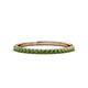 1 - Iskra 0.28 ctw Green Garnet Round (1.50 mm) 18 Stone Wedding Band 
