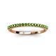 3 - Iskra 0.28 ctw Green Garnet Round (1.50 mm) 18 Stone Wedding Band 