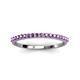 3 - Iskra 0.23 ctw Amethyst Round (1.50 mm) 18 Stone Wedding Band 