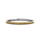 1 - Iskra 0.23 ctw Citrine Round (1.50 mm) 18 Stone Wedding Band 