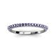 3 - Iskra 0.23 ctw Iolite Round (1.50 mm) 18 Stone Wedding Band 