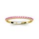 3 - Iskra 0.23 ctw Pink Tourmaline Round (1.50 mm) 18 Stone Wedding Band 