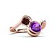 3 - Nerida 1.15 ctw Cushion Shape Amethyst and Princess Shape Red Garnet Women Toi Et Moi Wave Engagement Ring 