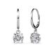 1 - Grania 1.60 ctw GIA Certified Natural Diamond Solitaire Dangling Earrings 