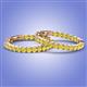 2 - Melissa 2.00 ctw (2.30 mm) Inside Outside Round Yellow Diamond Eternity Hoop Earrings 