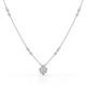 1 - Avira Fine Unseen Pear Shape Lab Grown Diamond accented Round Natural Diamond Floral Necklace 