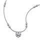 3 - Avira Fine Unseen Pear Shape Lab Grown Diamond accented Round Natural Diamond Floral Necklace 