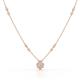 1 - Avira Fine Unseen Pear Shape Lab Grown Diamond accented Round Natural Diamond Floral Necklace 