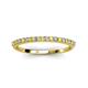 4 - Iskra 1.50 mm Round Yellow Sapphire and Diamond 18 Stone Wedding Band 