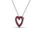 3 - Zayna Ruby Heart Pendant 